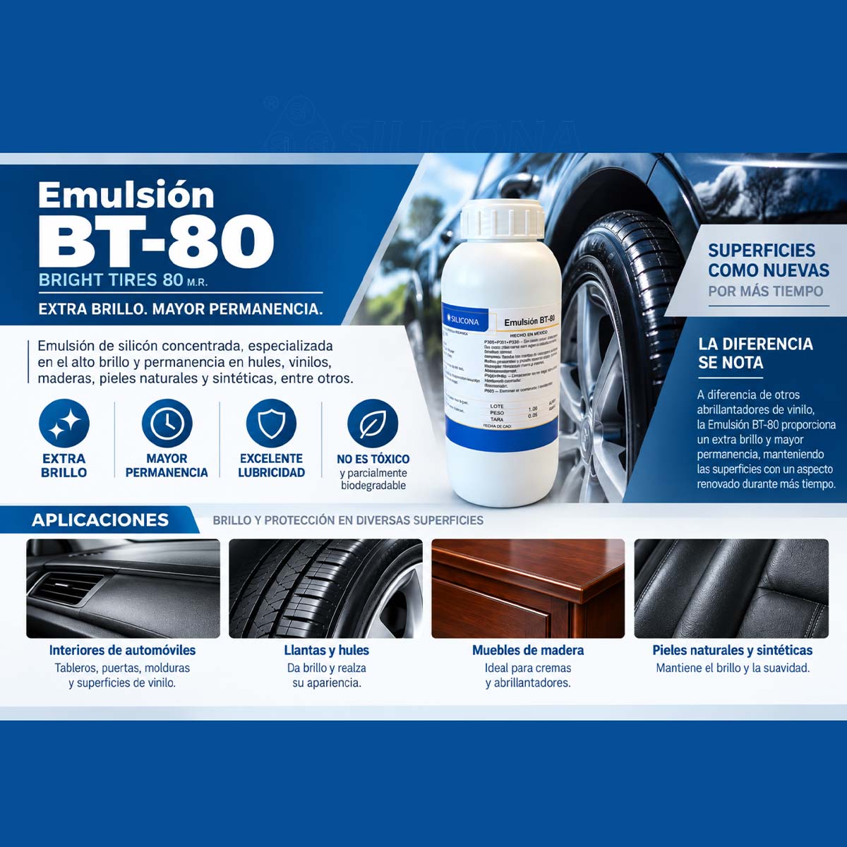 Emulsión BT 80 aplicaciones