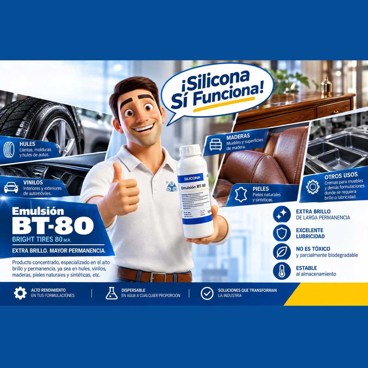 Emulsión BT 80 usos