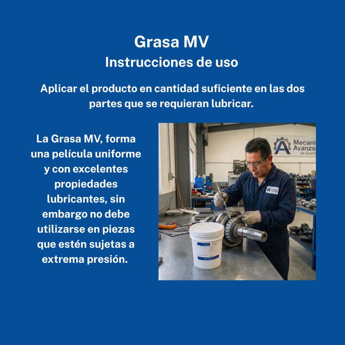 Grasa MV instrucciones